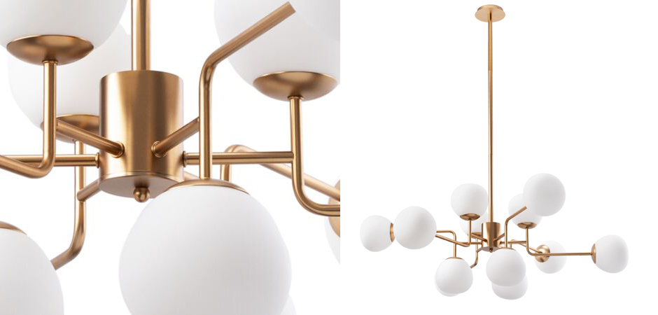 Люстра Tiepolo Ball Chandelier Gold 12 Люстра Tiepolo Ball Chandelier Gold 12 - Loft-Concept в Омске