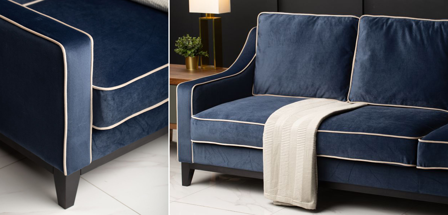 Диван Гринвич Greenwich sofa темно синего цвета - фото №1