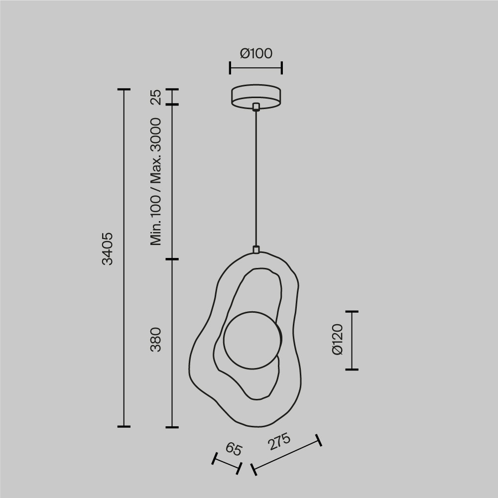 Подвесной светильник Opus в Омске