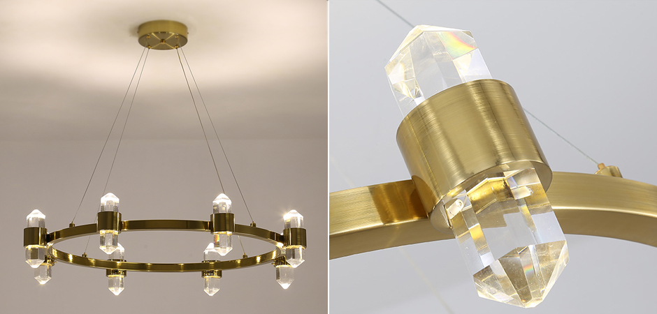 Люстра Crystal Ring Chandelier Brass Люстра Crystal Ring Chandelier Brass - Loft-Concept в Омске