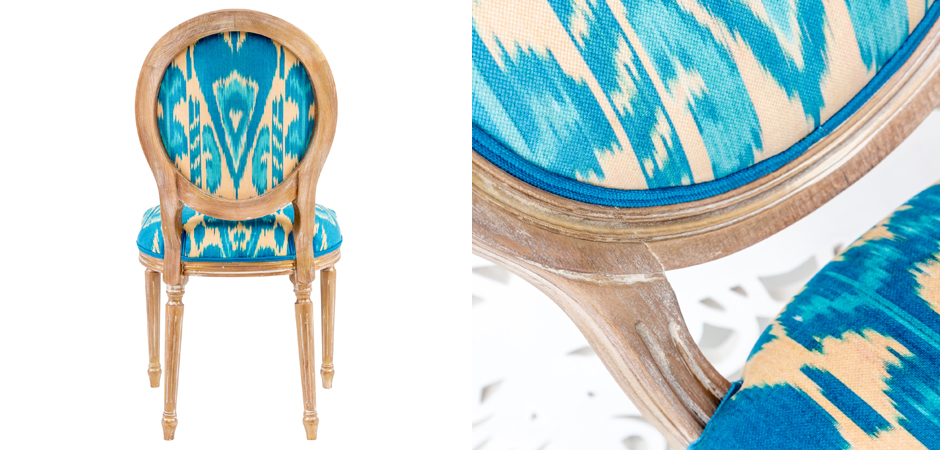 Стул Ikat Pattern Голубой Стул Ikat Pattern Голубой - Loft-Concept в Омске