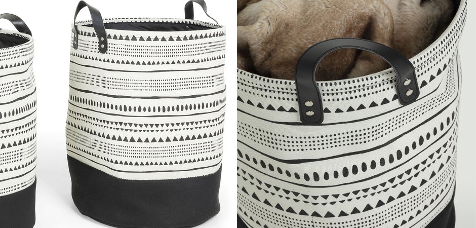 Комплект корзин Black and White Wedges Комплект корзин Black and White Wedges - Loft-Concept в Омске
