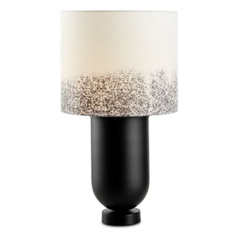 Настольная лампа Adeline Black Table Lamp Черный Белый в Омске | Loft Concept 