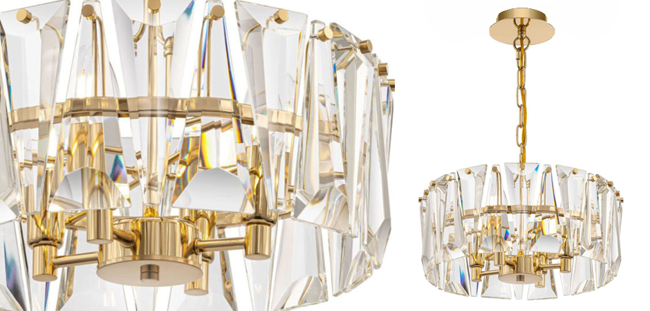 Люстра Ruby Crystal Chandelier Gold 38 Люстра Ruby Crystal Chandelier Gold 38 - Loft-Concept в Омске