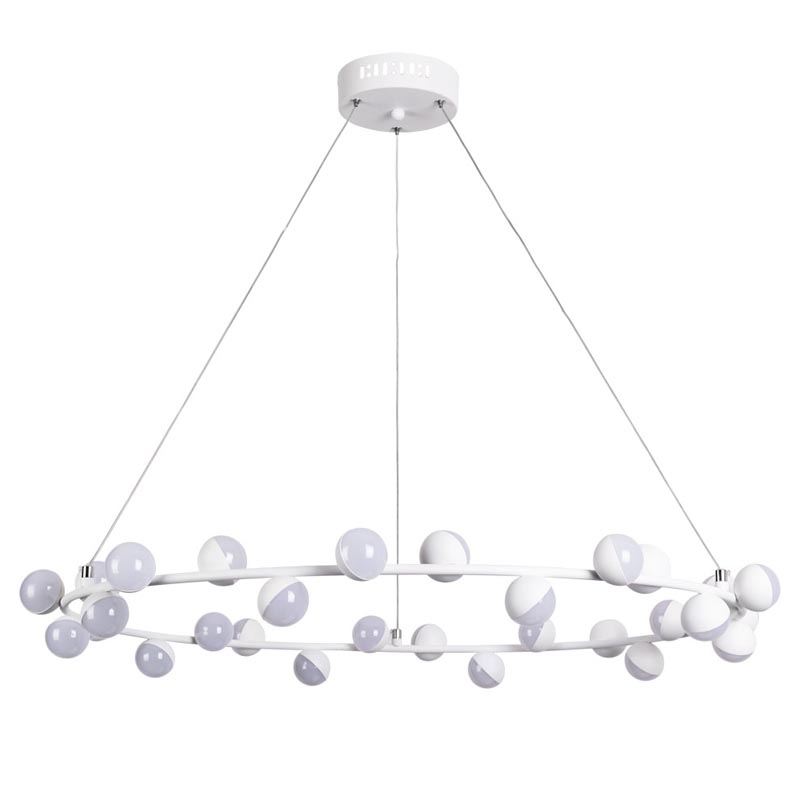 Люстра Vilelme Chandelier white 80 Белый в Омске | Loft Concept 