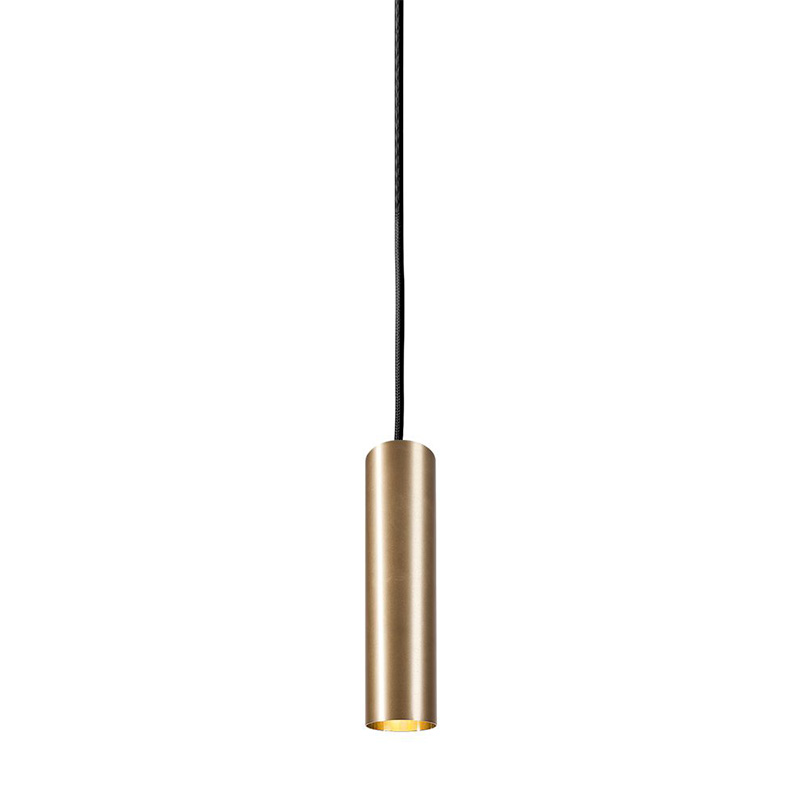 Подвесной светильник Luis Trumpet Tube Brass Lamp 25 Латунь в Омске | Loft Concept 