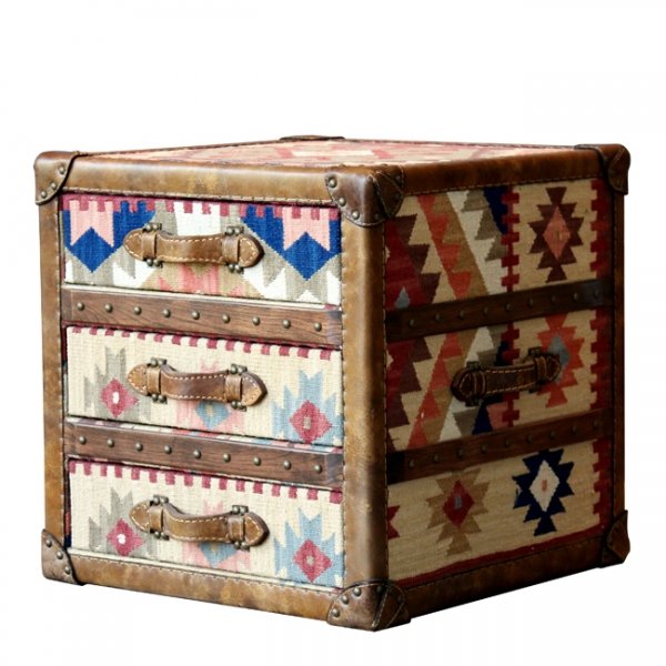 Сундук Kilim Cube Chest Мульти в Омске | Loft Concept 