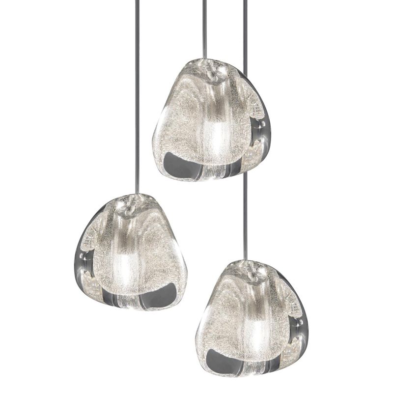 Подвесной светильник Mizu 1 Suspension Lamp Silver Серебряный Хром в Омске | Loft Concept 