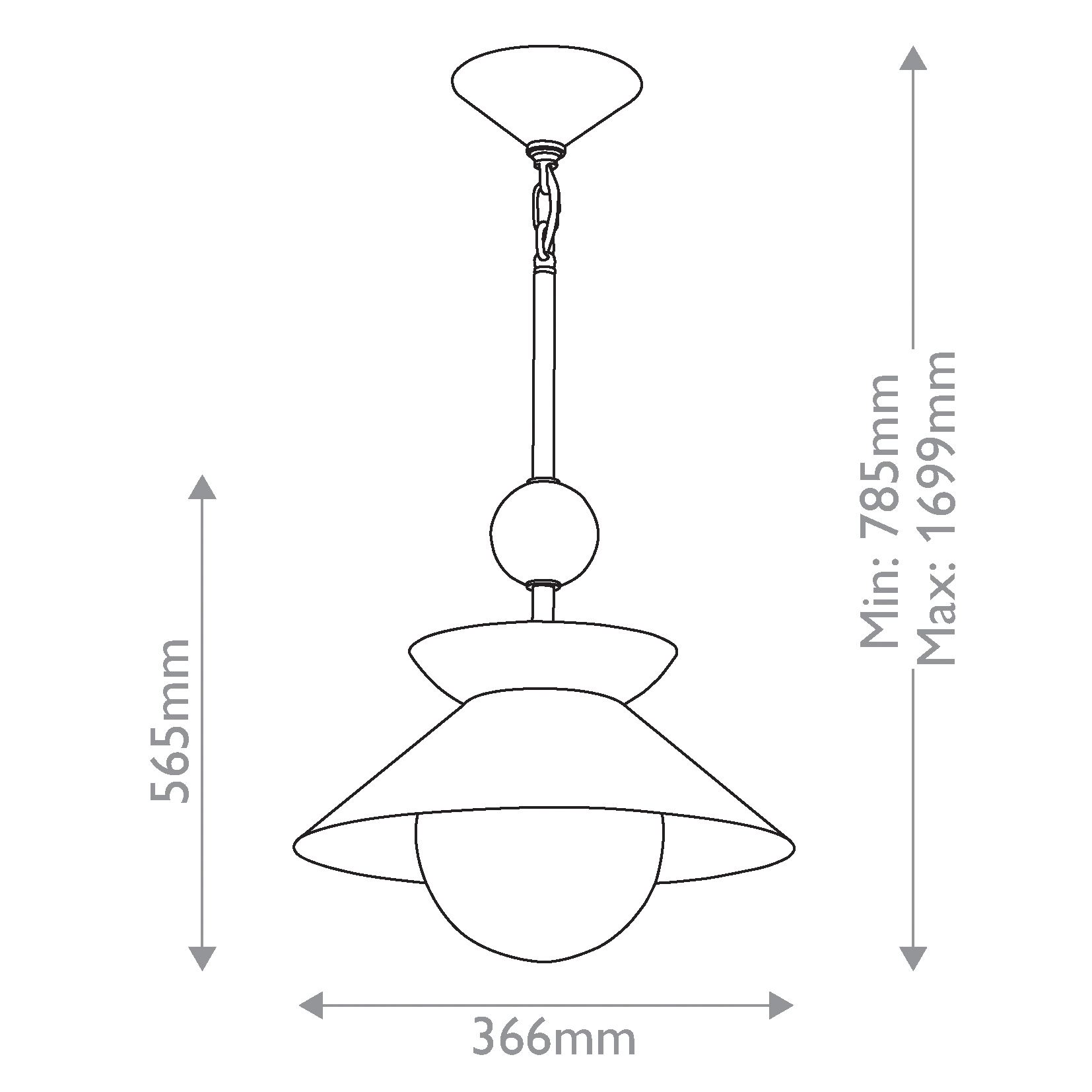 Подвесной светильник латунного цвета с конусовидным белым плафоном Quintiesse в Омске