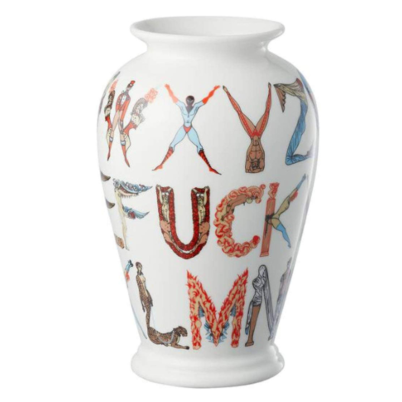 Ваза Supreme Alphabet Vase Белый Мульти в Омске | Loft Concept 