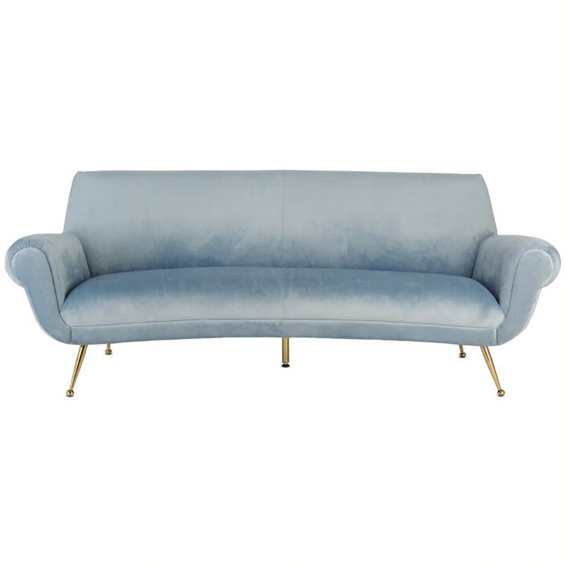 Диван Gigi Radice Lounge Sofa light blue Серо-голубой в Омске | Loft Concept 