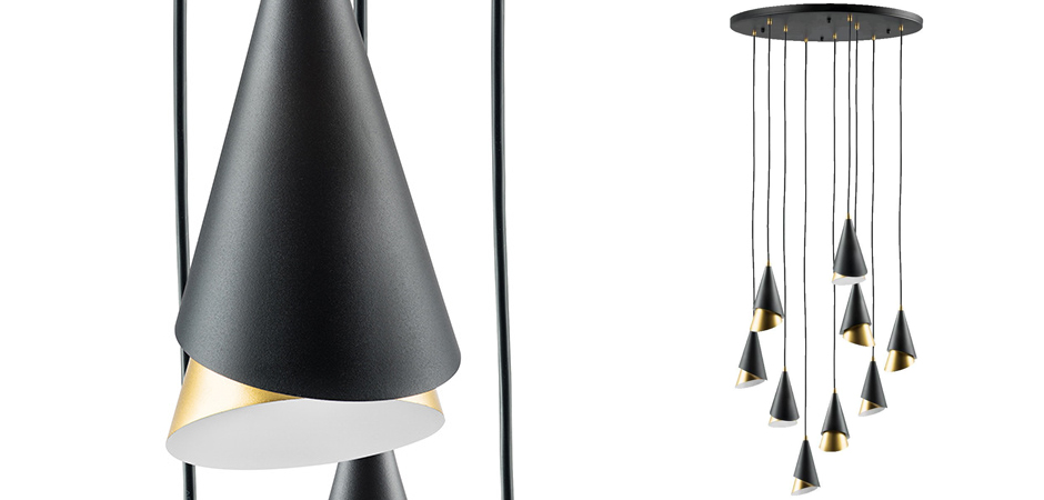 Люстра Lucio Black and Gold 9 Люстра Lucio Black and Gold 9 - Loft-Concept в Омске