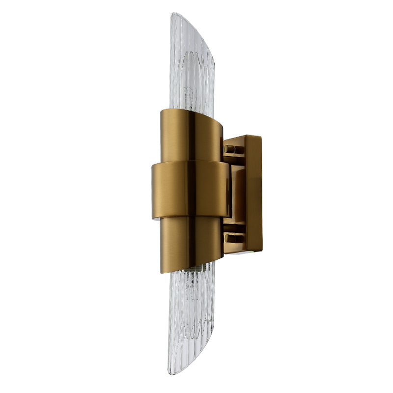 Бра с прозрачным плафоном цилиндрической формы Luxxu Modern Design Бронза Хром Прозрачное Стекло Бра с прозрачным плафоном цилиндрической формы Luxxu Modern Design Бронза Хром Прозрачное Стекло в Омске | Loft Concept