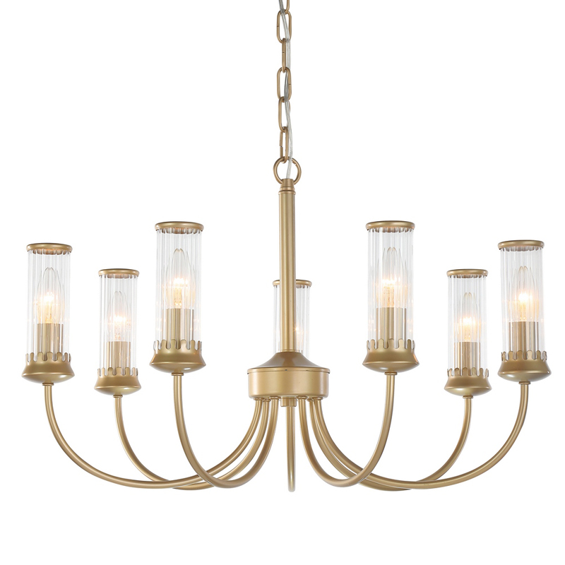 Люстра Morgane Chandelier gold 66 Золотой Прозрачный в Омске | Loft Concept 