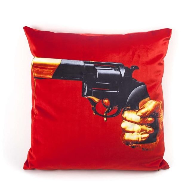 Подушка Seletti Cushion  Revolver Toiletpaper Красный в Омске | Loft Concept 