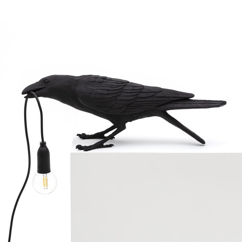 Настольная лампа Seletti Bird Lamp Black  Playing Черный в Омске | Loft Concept 