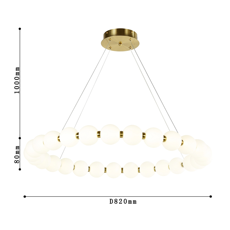 Люстра с плафоном из акриловых шаров PEARLS  в Омске