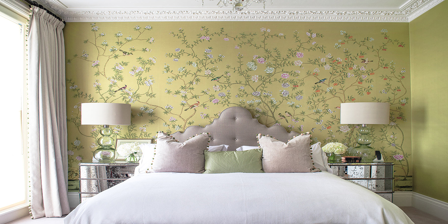 Обои ручная роспись Chatsworth Pea Green - фото №1