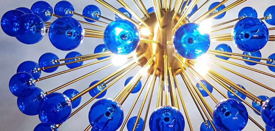 Люстра BLUE MURANO SPUTNIK DV5513 Люстра BLUE MURANO SPUTNIK DV5513 - Loft-Concept в Омске