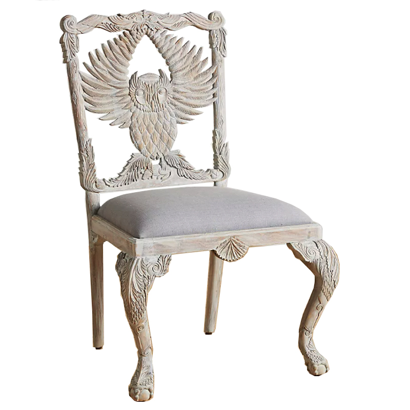 Стул Handcarved Menagerie Owl Dining Chair Светлый дуб в Омске | Loft Concept 