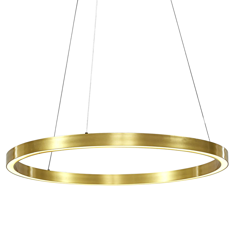 Люстра Ring Gold Horizontal Chandelier Золотой в Омске | Loft Concept 