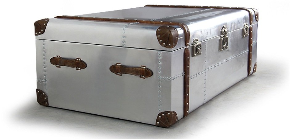 Сундук Trunks in Polished Aluminum Restoration Hardware Сундук Trunks in Polished Aluminum Restoration Hardware - Loft-Concept в Омске