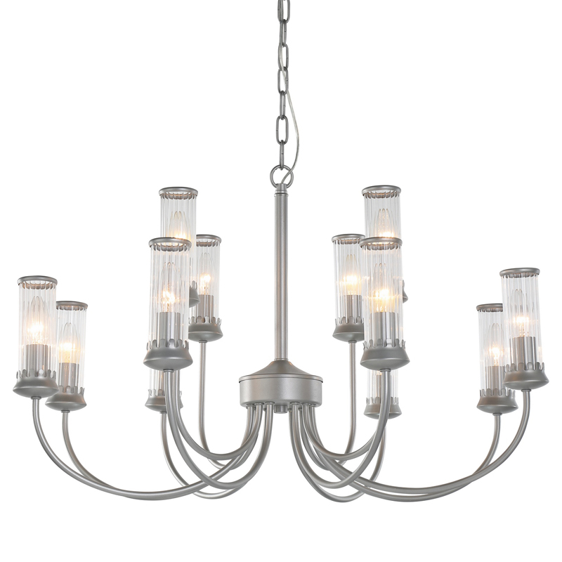 Люстра Morgane Chandelier silver 78 Серебряный Прозрачный в Омске | Loft Concept 