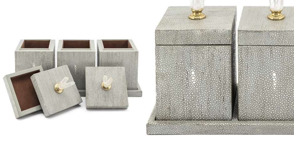 Набор шкатулок BOX KRIZIA SET3PCS Stingray Skin Набор шкатулок BOX KRIZIA SET3PCS Stingray Skin - Loft-Concept в Омске