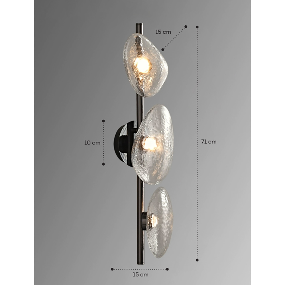 Бра LINDIS FROST LONG WALL 3 лампы Прозрачное стекло в Омске