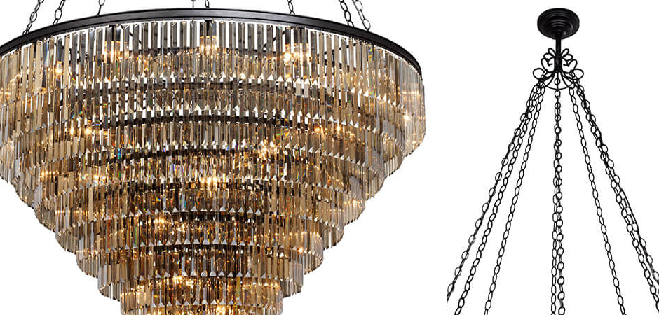 Большая Многоярусная люстра ODEON Amber GLASS 11-TIER диаметр 160 см - Loft-Concept в Омске