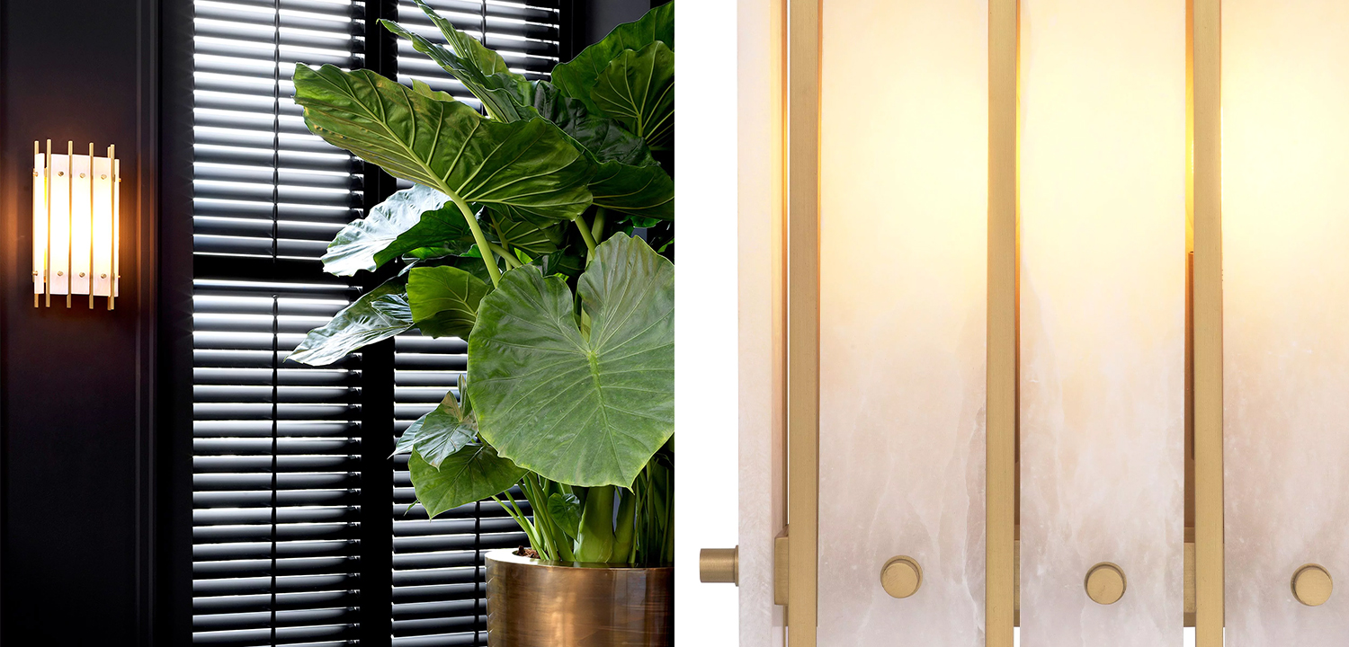 Бра Eichholtz Wall Lamp Sparks S Alabaster - фото №1