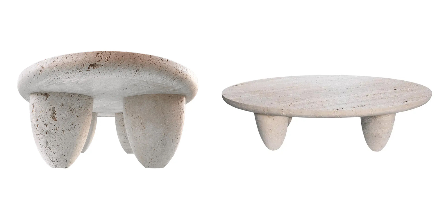 Кофейный стол Marble coffee table LUNARYS - фото №1