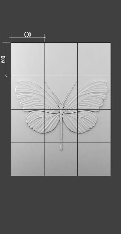 Барельеф BUTTERFLY в Омске