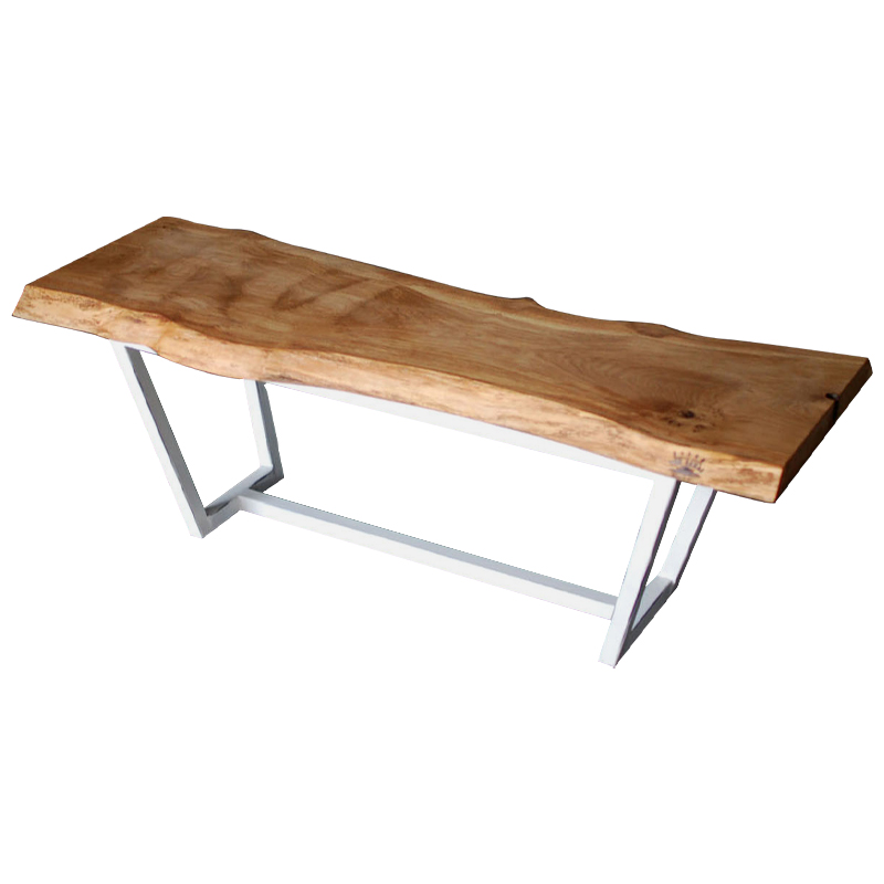 Кофейный стол Woodard Industrial Metal Rust Coffee Table Светлый дуб Белый в Омске | Loft Concept 