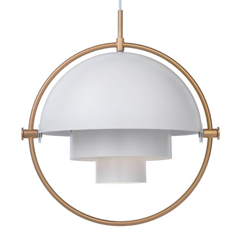 Люстра Louis Weisdorff Multi-lite Pendant White Латунь Белый в Омске | Loft Concept 