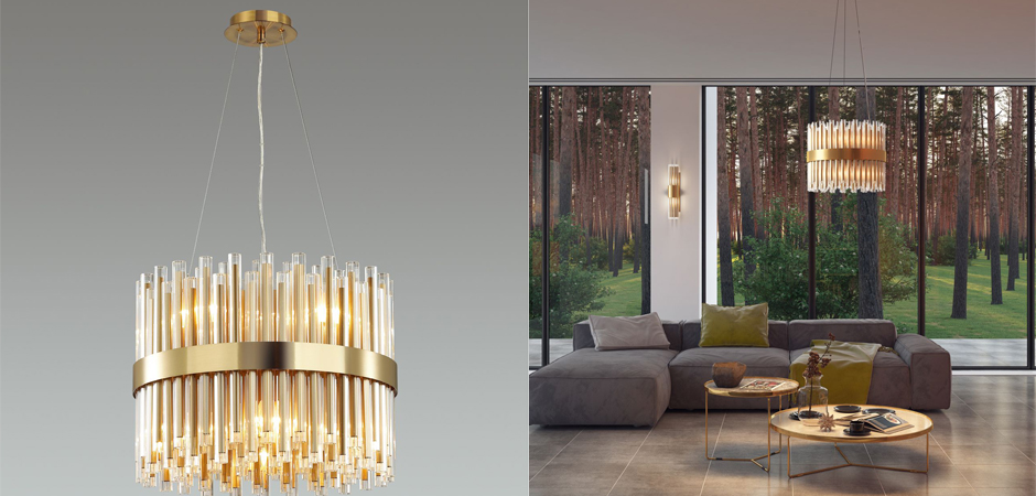 Люстра Glass Stripes In The Belt - Loft-Concept в Омске