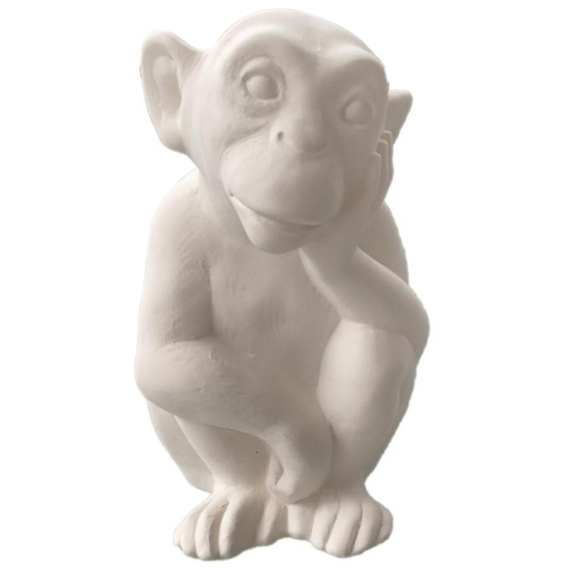 Статуэтка Abhika Monkey Bisc. Statuette Белый в Омске | Loft Concept 