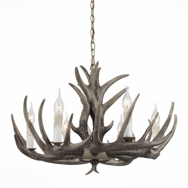 Люстра Hornland Chandelier 6 Grey Серый в Омске | Loft Concept 