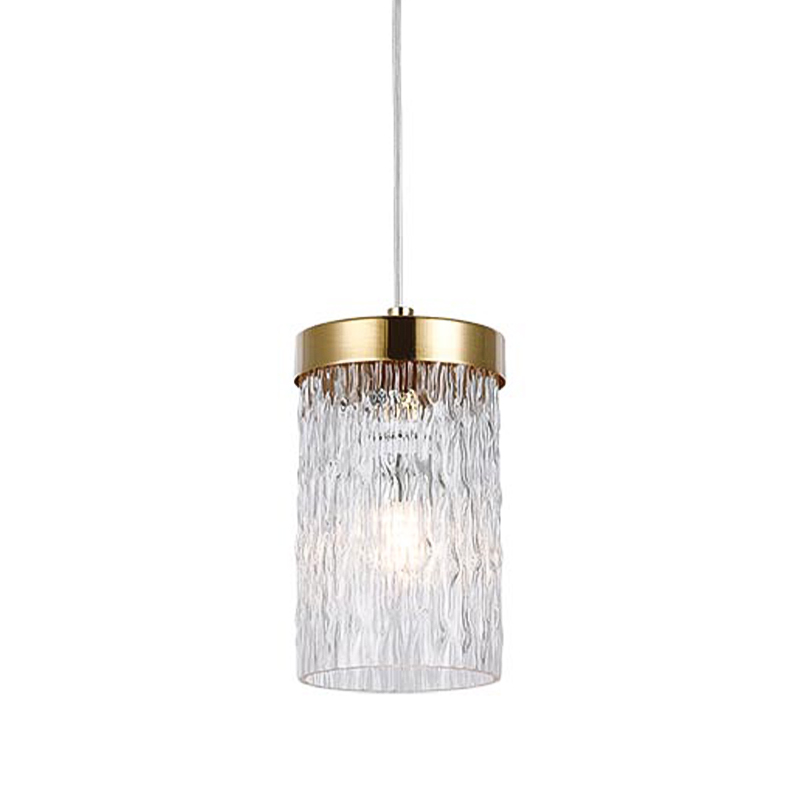 Подвесной светильник Estebe Gold Glass Hanging Lamp Золотой Прозрачный в Омске | Loft Concept 