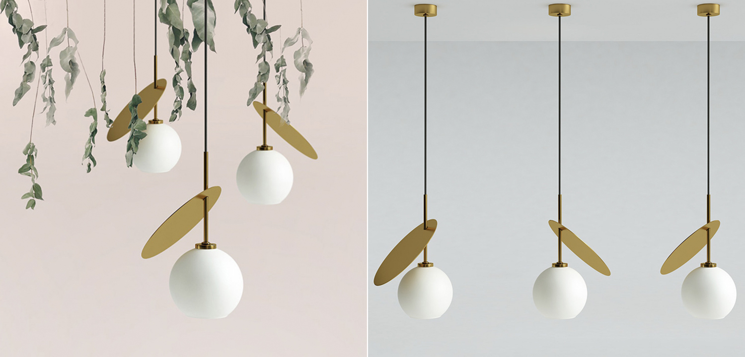 Подвесной светильник Cherry Pendant One Gold - фото