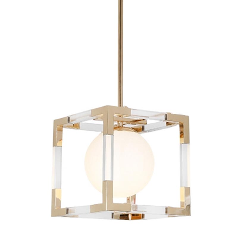 Подвесной светильник Dunvel Hanging lamp Белый Золотой в Омске | Loft Concept 