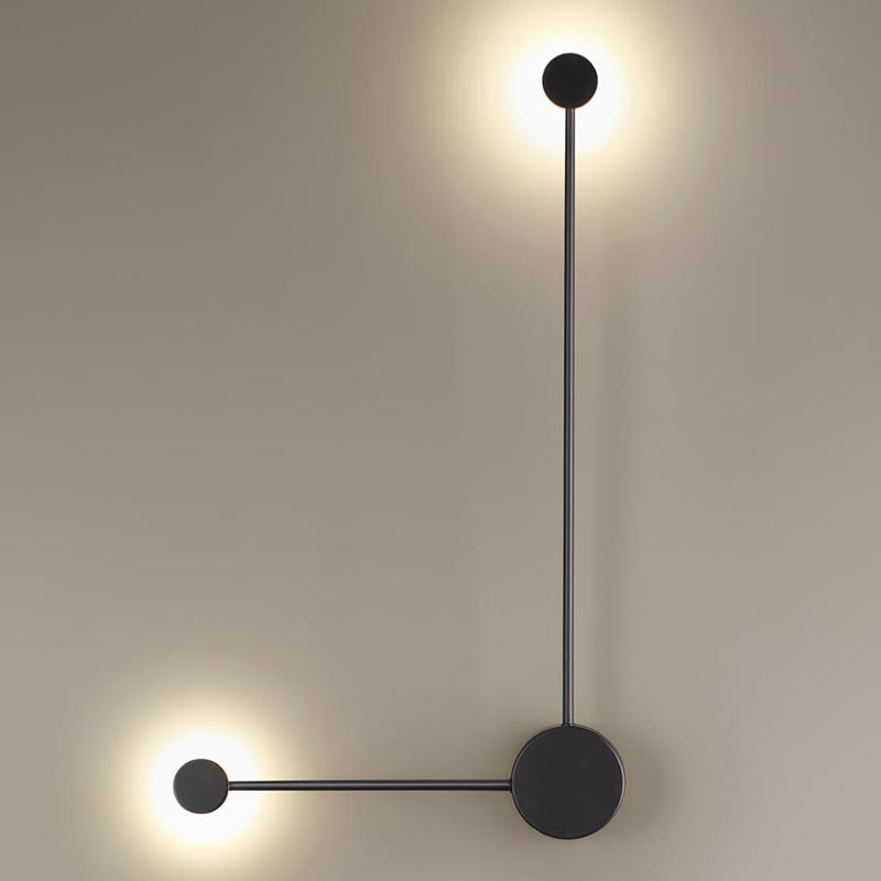 Бра Pin Wall Light Black Angle Черный в Омске | Loft Concept 