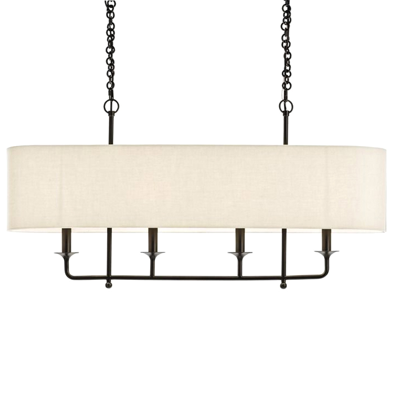 Люстра Arteriors BEATTY CHANDELIER Черный Бежевый в Омске | Loft Concept 