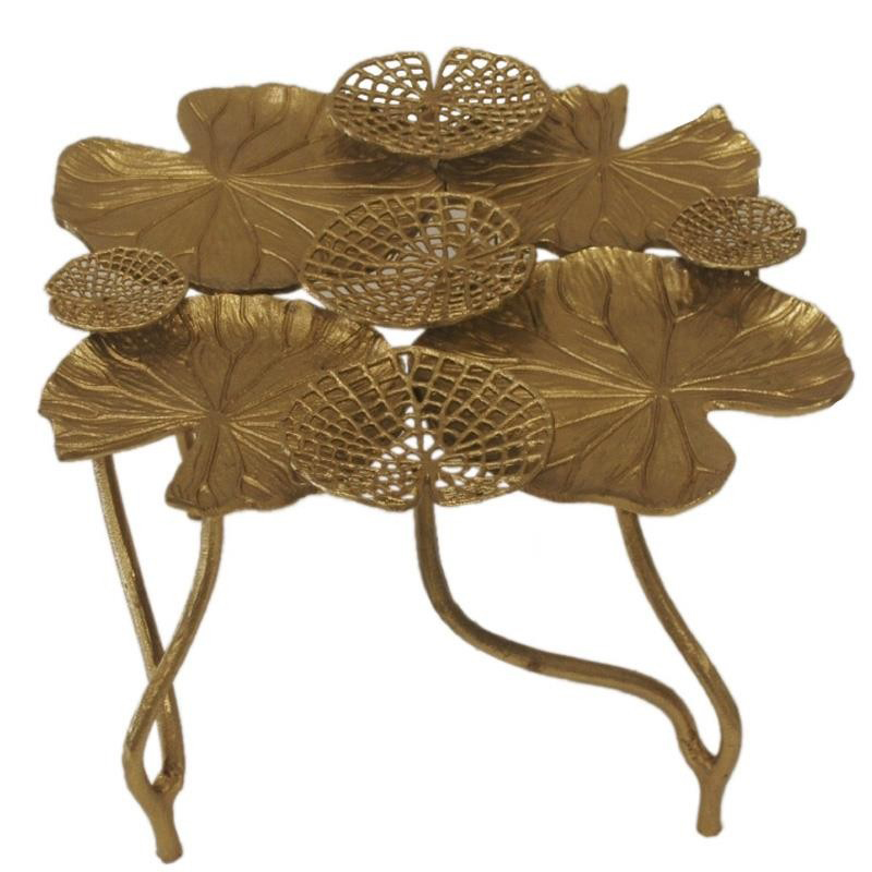 Кофейный стол Water Lily Leaves Table Золотой в Омске | Loft Concept 