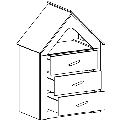 Комод в детскую Tiny Town Chest of Drawers в Омске