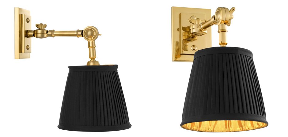 Бра Wall Lamp Wentworth Single Gold+Black Бра Wall Lamp Wentworth Single Gold+Black - Loft-Concept в Омске