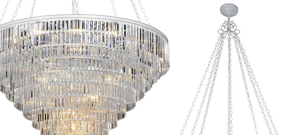 Большая Многоярусная люстра ODEON CLEAR GLASS 11-TIER диаметр 160 см Большая Многоярусная люстра ODEON CLEAR GLASS 11-TIER диаметр 160 см - Loft-Concept в Омске