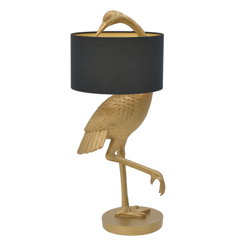 Настольная лампа Golden Stork Table lamp Золотой Черный в Омске | Loft Concept 