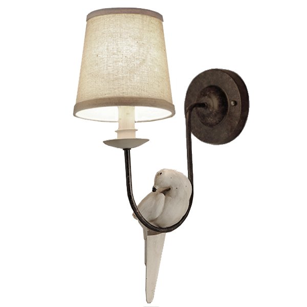 Бра Norman Bird Wall Lamp One II ivory ( слоновая кость ) в Омске | Loft Concept 