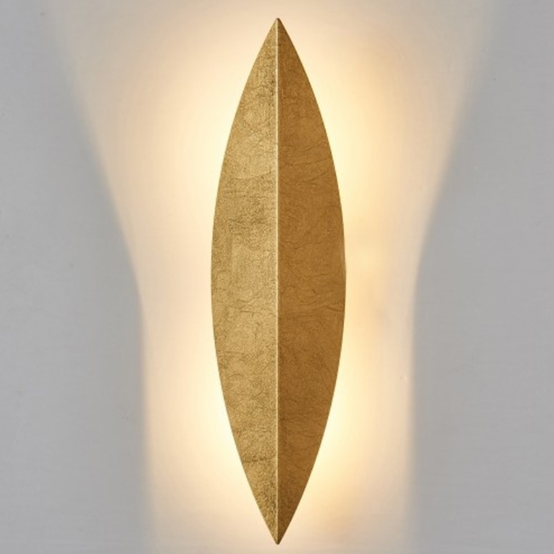 Art Deco Leaf Wall Lamp Gold Золотой в Омске | Loft Concept 